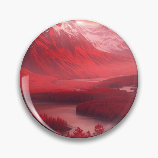 Item preview, Crimson Mountain Valley at Sunset designed and sold by bakosshops.