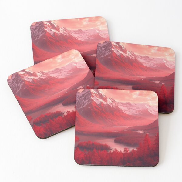 Item preview, Crimson Mountain Valley at Sunset designed and sold by bakosshops.