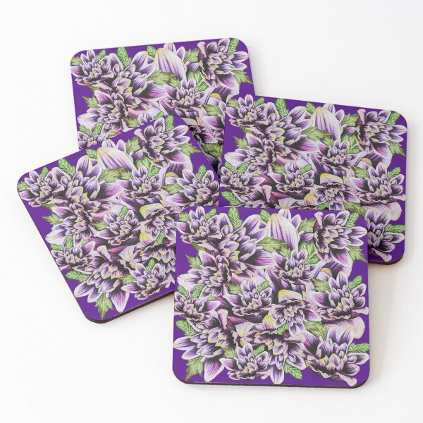 Item preview, Purple Chrysanthemum Big collage 6 designed and sold by nastiaart.