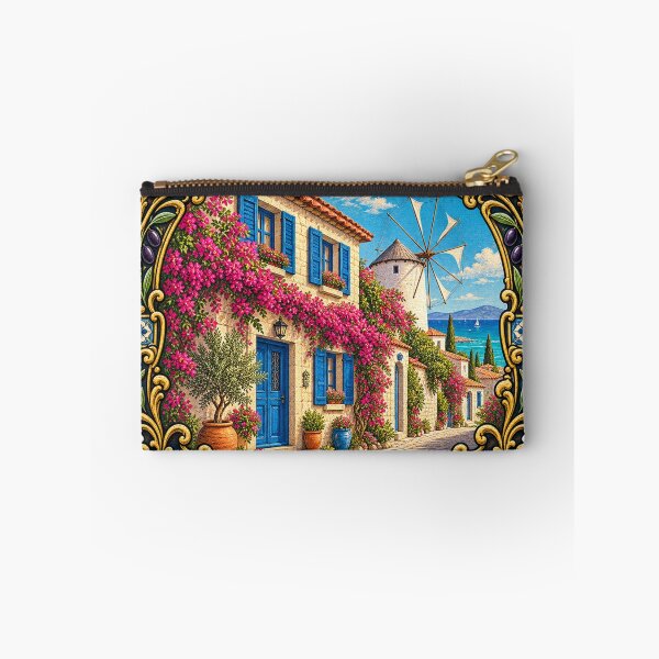 Item preview, Alaçatı Aegean Coast Vintage Travel Badge designed and sold by DreamPaw Studio.