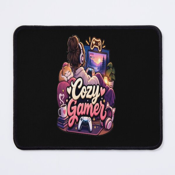 Item preview, Cozy Gamer – Cute Gaming Cat & Cozy Gaming Setup designed and sold by v6ziix.