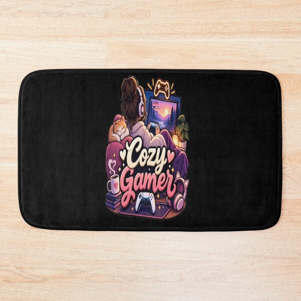 Item preview, Cozy Gamer – Cute Gaming Cat & Cozy Gaming Setup designed and sold by v6ziix.