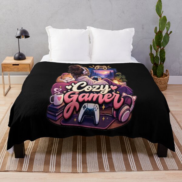 Item preview, Cozy Gamer – Cute Gaming Cat & Cozy Gaming Setup designed and sold by v6ziix.