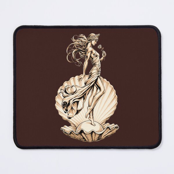 Item preview,  Aphrodite Goddess of Love and Beauty Emerging from Seashell  PNG designed and sold by MythicMood.