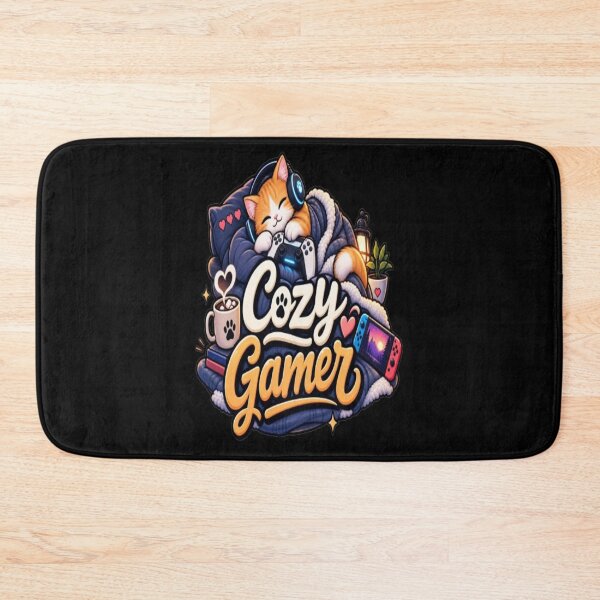 Item preview, Cozy Gamer – Cute Gaming Cat & Cozy Gaming Setup designed and sold by v6ziix.