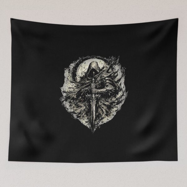 Item preview, Shadows of the Faceless Warrior Art designed and sold by Munib302.