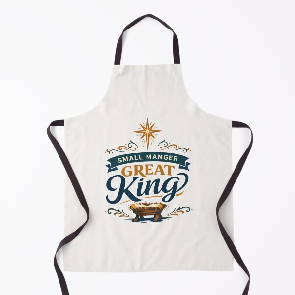 Item preview, Small Manger Great King Christmas Typography designed and sold by stylishdzign.