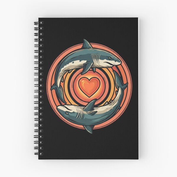 Item preview, Matching Couples Sharks Circling a Heart T-Shirt | Cute Shark Lover Couple Graphic Gift designed and sold by Trendably.