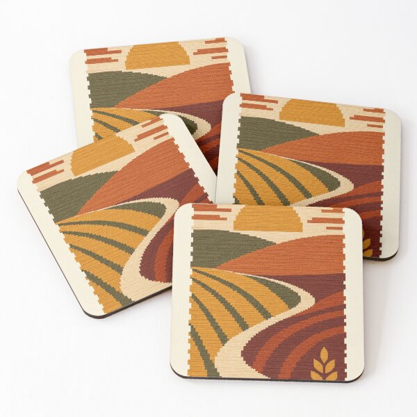 Item preview, Harvest Weave – Woven Autumn Landscape Wall Art designed and sold by astersgraphics.