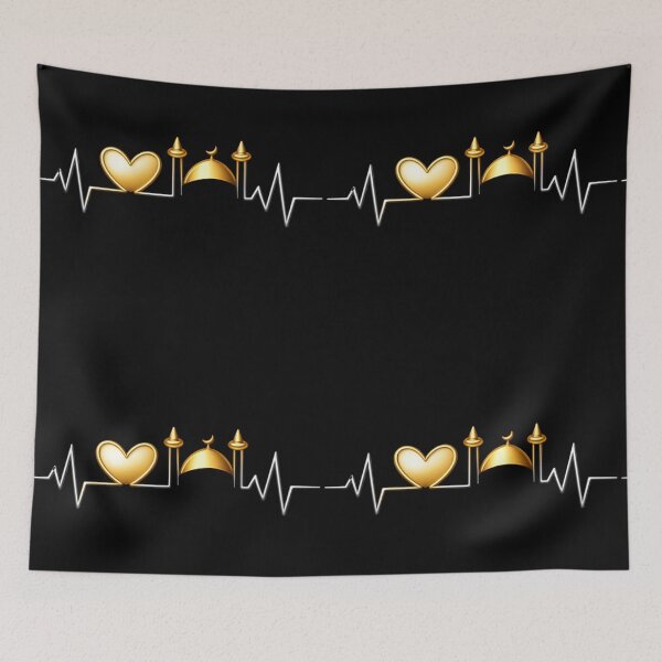 Item preview, Golden Mosque Heartbeat – Modern Islamic Minimalist Design  designed and sold by D-Islamic.