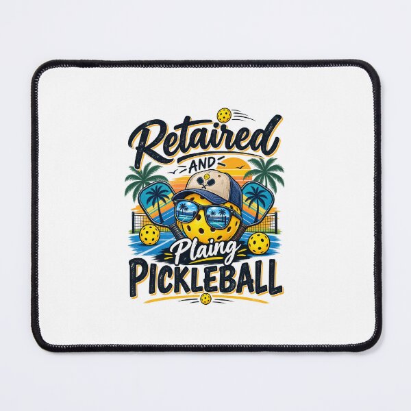 Item preview, Retired and Playing Pickleball – Funny Retirement Pickleball Design designed and sold by MalickaArt.