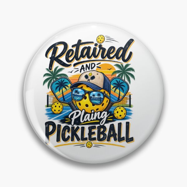 Item preview, Retired and Playing Pickleball – Funny Retirement Pickleball Design designed and sold by MalickaArt.