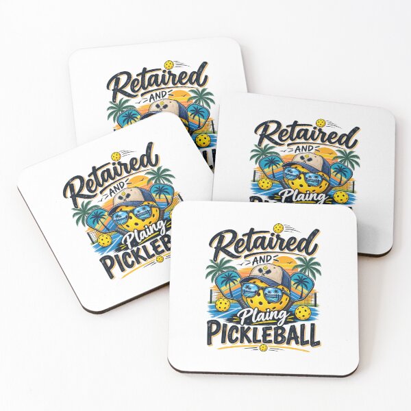 Item preview, Retired and Playing Pickleball – Funny Retirement Pickleball Design designed and sold by MalickaArt.