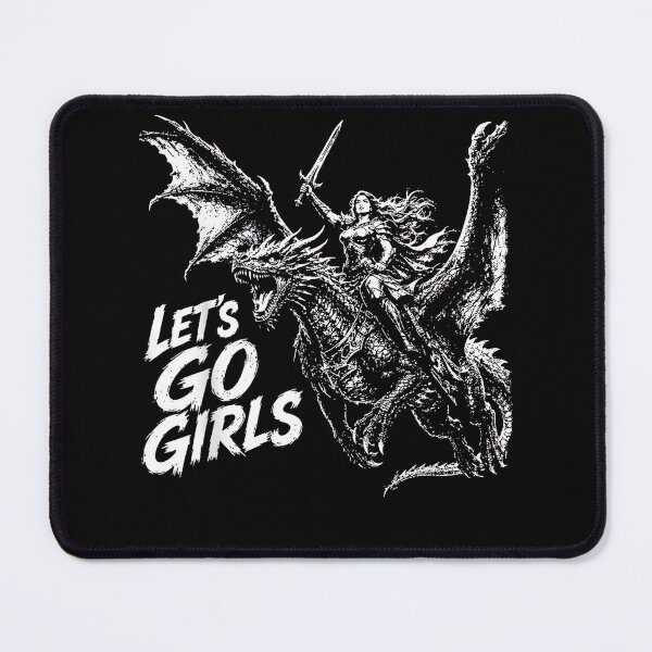 Item preview, Let’s Go Girls Dragon Rider – Fantasy Warrior Woman designed and sold by Rahamkshop.