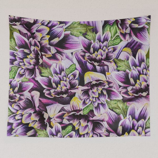 Item preview, Purple Chrysanthemum Big collage 7 designed and sold by nastiaart.