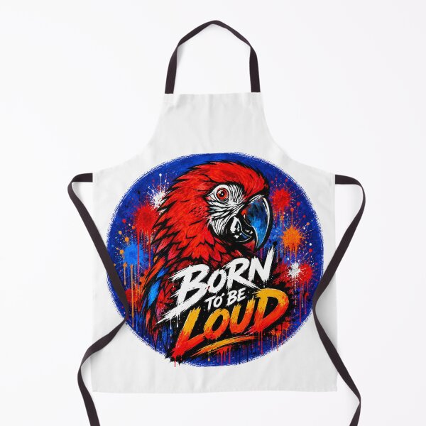 Item preview, Born to Be Loud – Bold Macaw Street Art Design designed and sold by SidneiSampaioStudio.