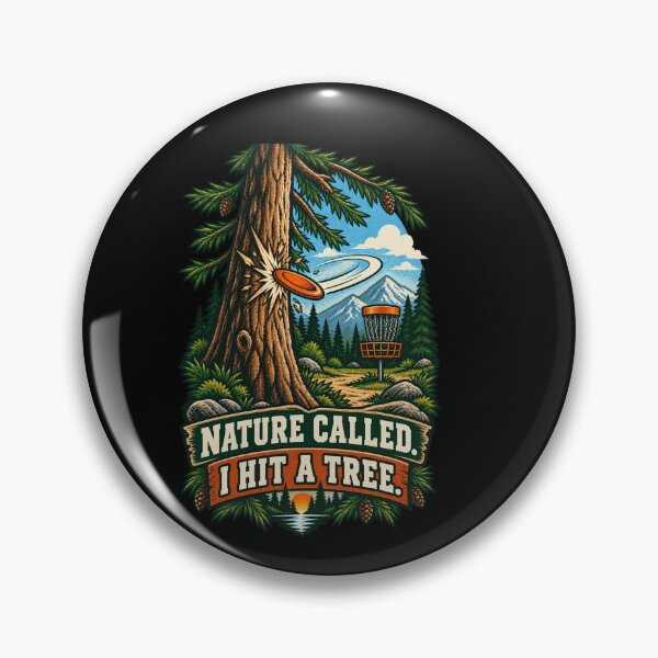 Item preview, Nature Called, I Hit a Tree – Funny Disc Golf Design designed and sold by FreshPixelArt.