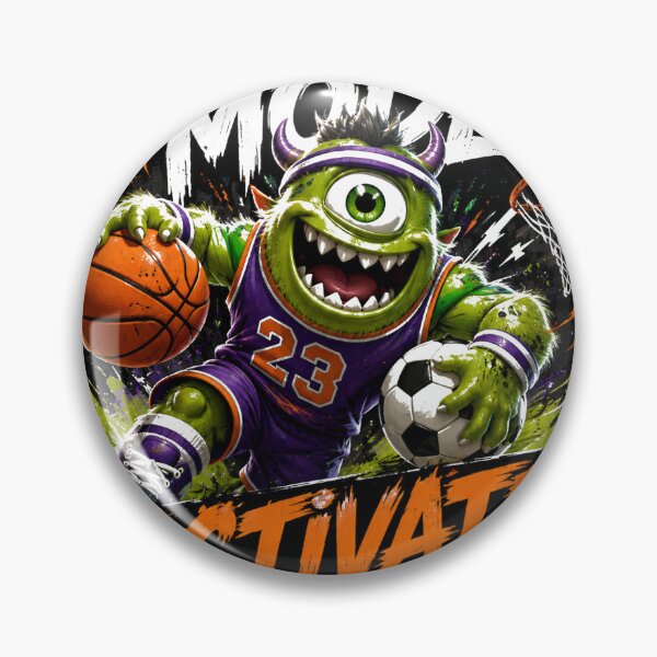 Item preview, Monster Mode Activated – Sports Monster Basketball & Soccer Graphic designed and sold by CKADigital.