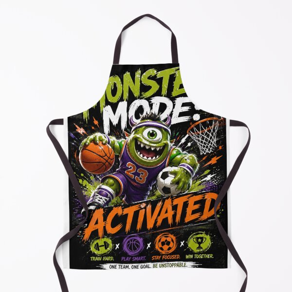 Item preview, Monster Mode Activated – Sports Monster Basketball & Soccer Graphic designed and sold by CKADigital.