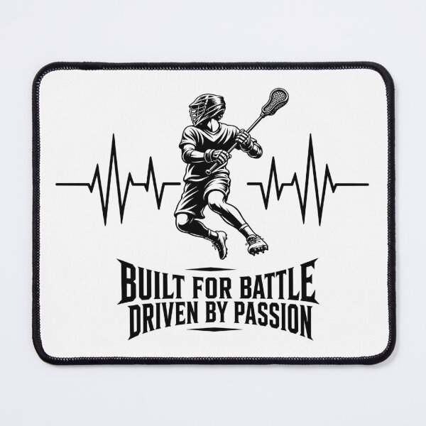 Item preview, A powerful lacrosse player in action, capturing speed, strength, and competitive spirit in a bold athletic T-shirt design. designed and sold by StyxIND.