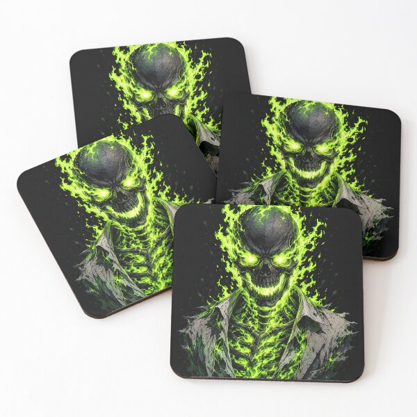Item preview, Toxic Fire Skeleton in Tattered Suit designed and sold by Munib302.
