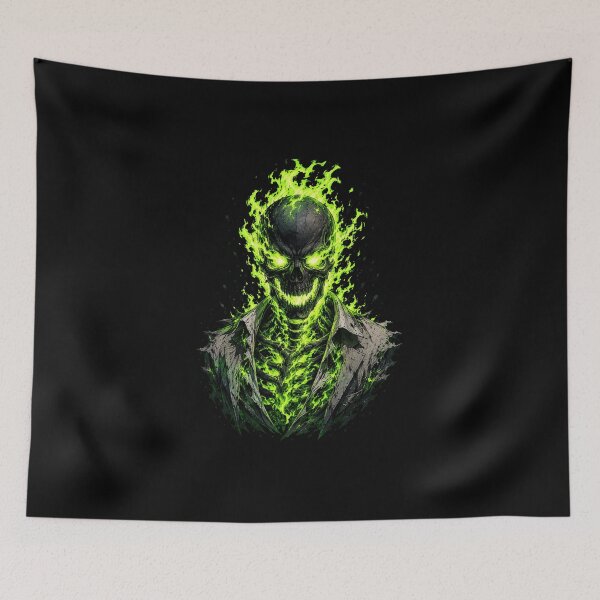 Item preview, Toxic Fire Skeleton in Tattered Suit designed and sold by Munib302.