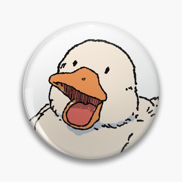 Item preview, Silly Goose Happy White Duck | Cute Sarcastic Animal Art designed and sold by kuwagatamushi.