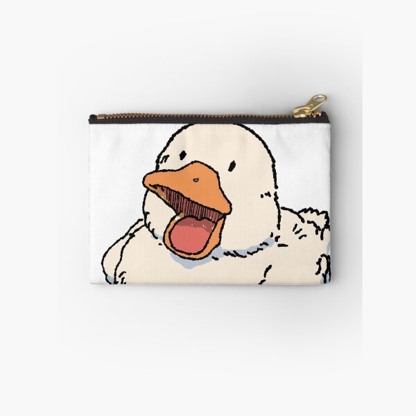 Item preview, Silly Goose Happy White Duck | Cute Sarcastic Animal Art designed and sold by kuwagatamushi.