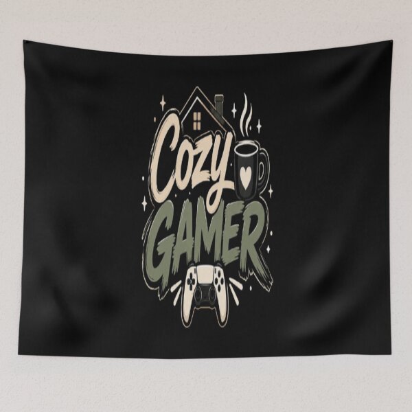 Item preview, Cozy Gamer  Cute Gaming Cat & Cozy Gaming Setup designed and sold by v6ziix.