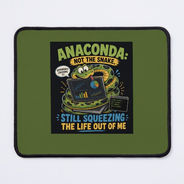 Aperçu de l'œuvre Anaconda n'est pas une blague de codage sur le serpent créée et vendue par Tobietales.