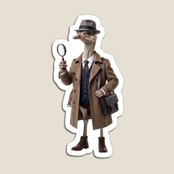 Item preview, Detective Ostrich designed and sold by CoolCritterCo.