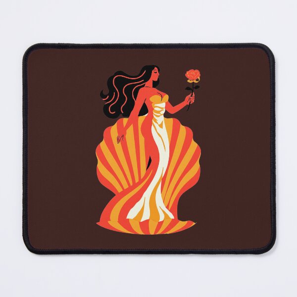 Item preview, Aphrodite Goddess of Love and Beauty Emerging from Seashell  PNG designed and sold by MythicMood.