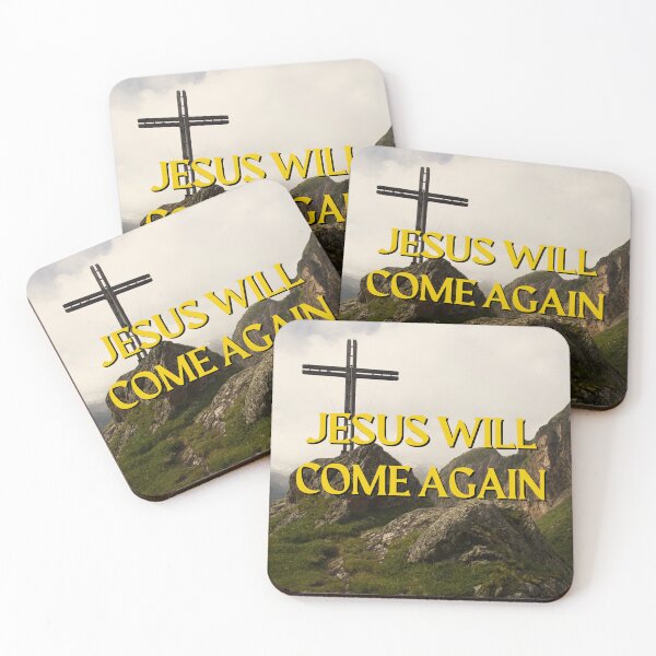 Item preview, Jesus Will Come Again Cross Mountain Nature Faith designed and sold by LensDyn™.