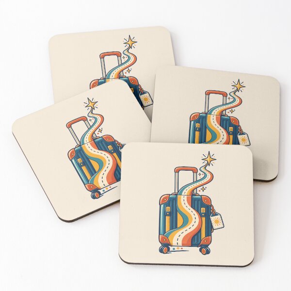 Item preview, Travel Lover Gift – Retro Suitcase Road to Adventure Design designed and sold by astersgraphics.
