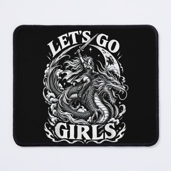Item preview, Let’s Go Girls Dragon Rider – Fantasy Warrior Woman designed and sold by Rahamkshop.