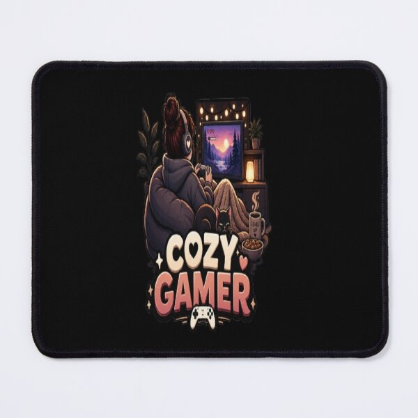 Item preview, Cozy Gamer – Cute Gaming Cat & Cozy Gaming Setup designed and sold by v6ziix.