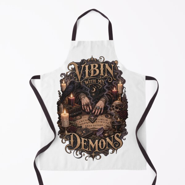 Item preview, Vibin' With My Demons - Witchy Ouija Board Gothic Occult Art designed and sold by Neurospicy Trolls.