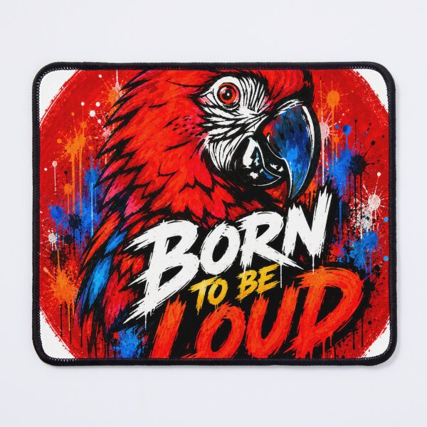Item preview, Born to Be Loud – Bold Macaw Street Art Design designed and sold by SidneiSampaioStudio.