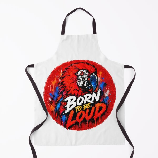 Item preview, Born to Be Loud – Bold Macaw Street Art Design designed and sold by SidneiSampaioStudio.