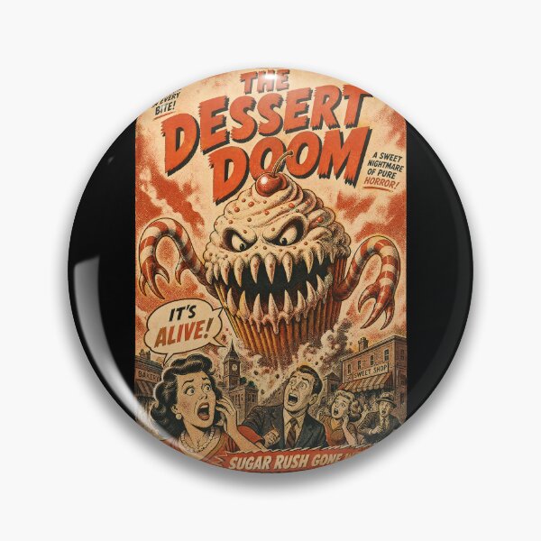 Item preview, The Dessert Doom Vintage Horror Comic Print designed and sold by NullSpacePrints.