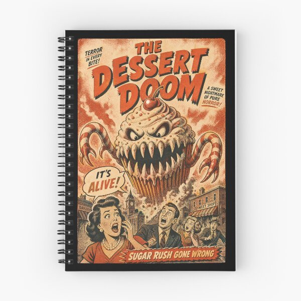 Item preview, The Dessert Doom Vintage Horror Comic Print designed and sold by NullSpacePrints.