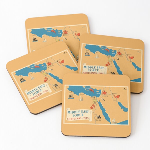 Item preview, Christmas 1945 British Middle East Force Military Map designed and sold by MilitaryMart.