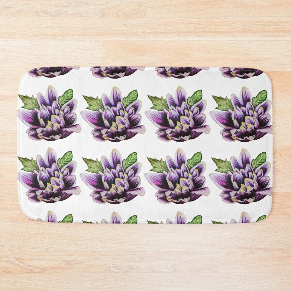 Item preview, Purple Chrysanthemum with Leaf Pattern 1 designed and sold by nastiaart.