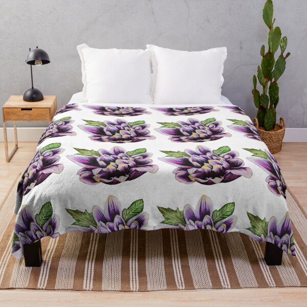 Item preview, Purple Chrysanthemum with Leaf Pattern 1 designed and sold by nastiaart.