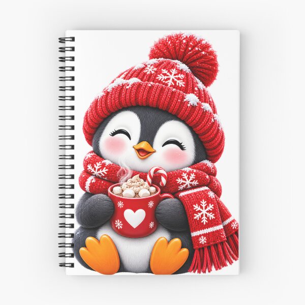 Item preview, Cozy Winter Penguin with Hot Cocoa designed and sold by TinyWeird.