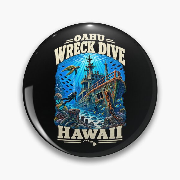 Artikelvorschau, Wracktauchen vor Oahu, Hawaii: Tauchen auf einem Schiffswrack entworfen und verkauft von SubtleSplit.