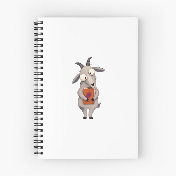 Item preview, Goat with Pressed Leaf Journal designed and sold by The-Art-of-D.