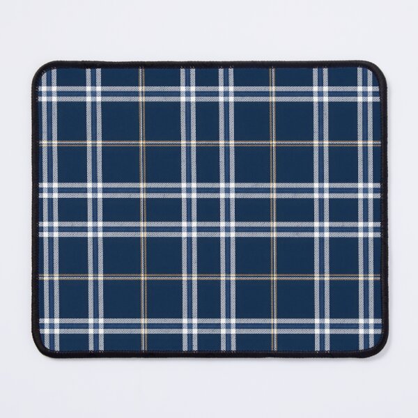 Item preview, Navy Blue Tartan Plaid Classic Preppy Coastal Pattern designed and sold by oceanys.