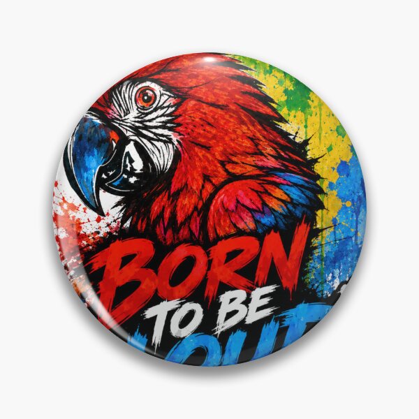 Item preview, Born to Be Loud – Bold Macaw Street Art Design designed and sold by SidneiSampaioStudio.