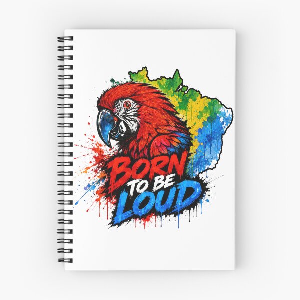 Item preview, Born to Be Loud – Bold Macaw Street Art Design designed and sold by SidneiSampaioStudio.